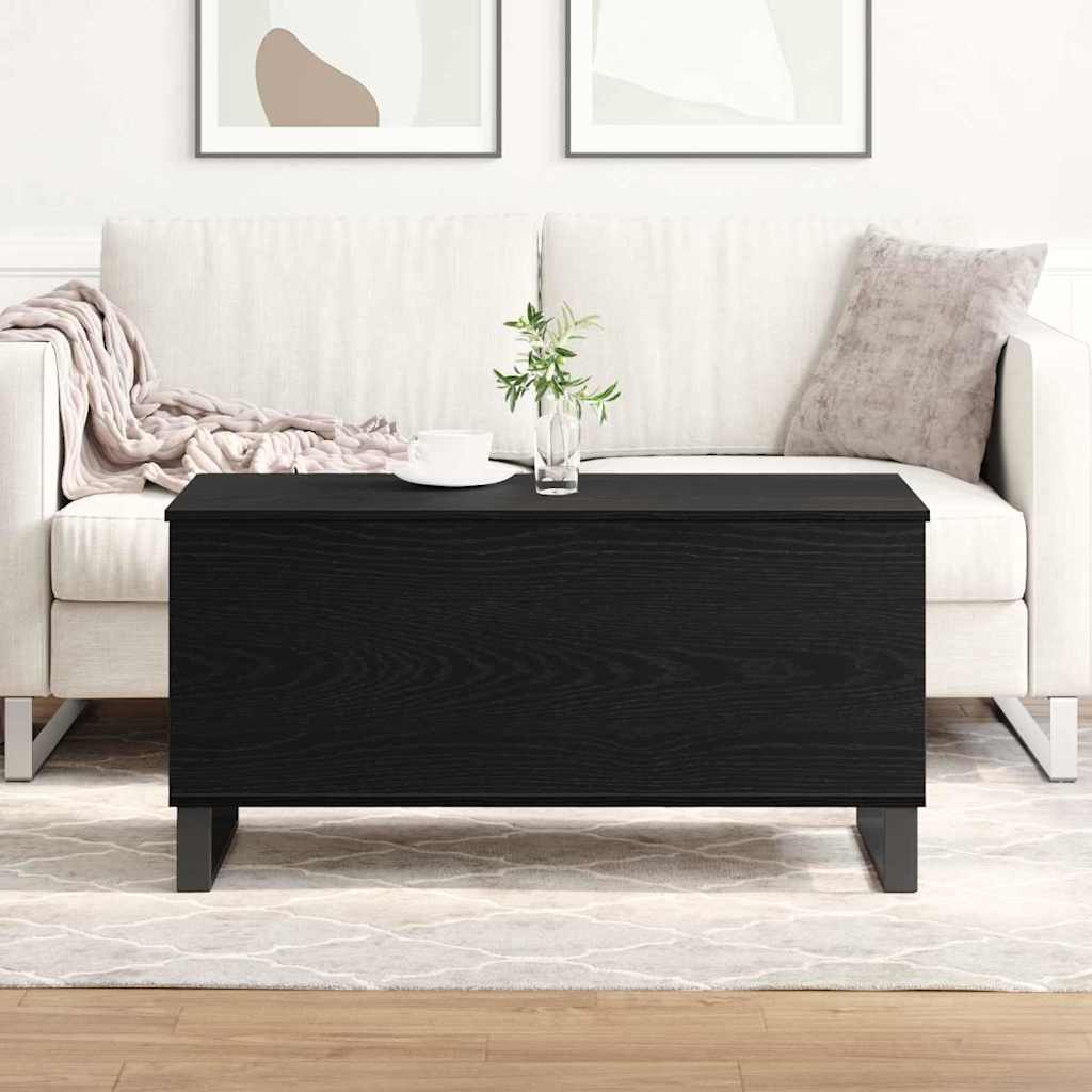 vidaXL Τραπεζάκι Σαλονιού Μαύρη δρυς 90 x 44.5 x 45 εκ.