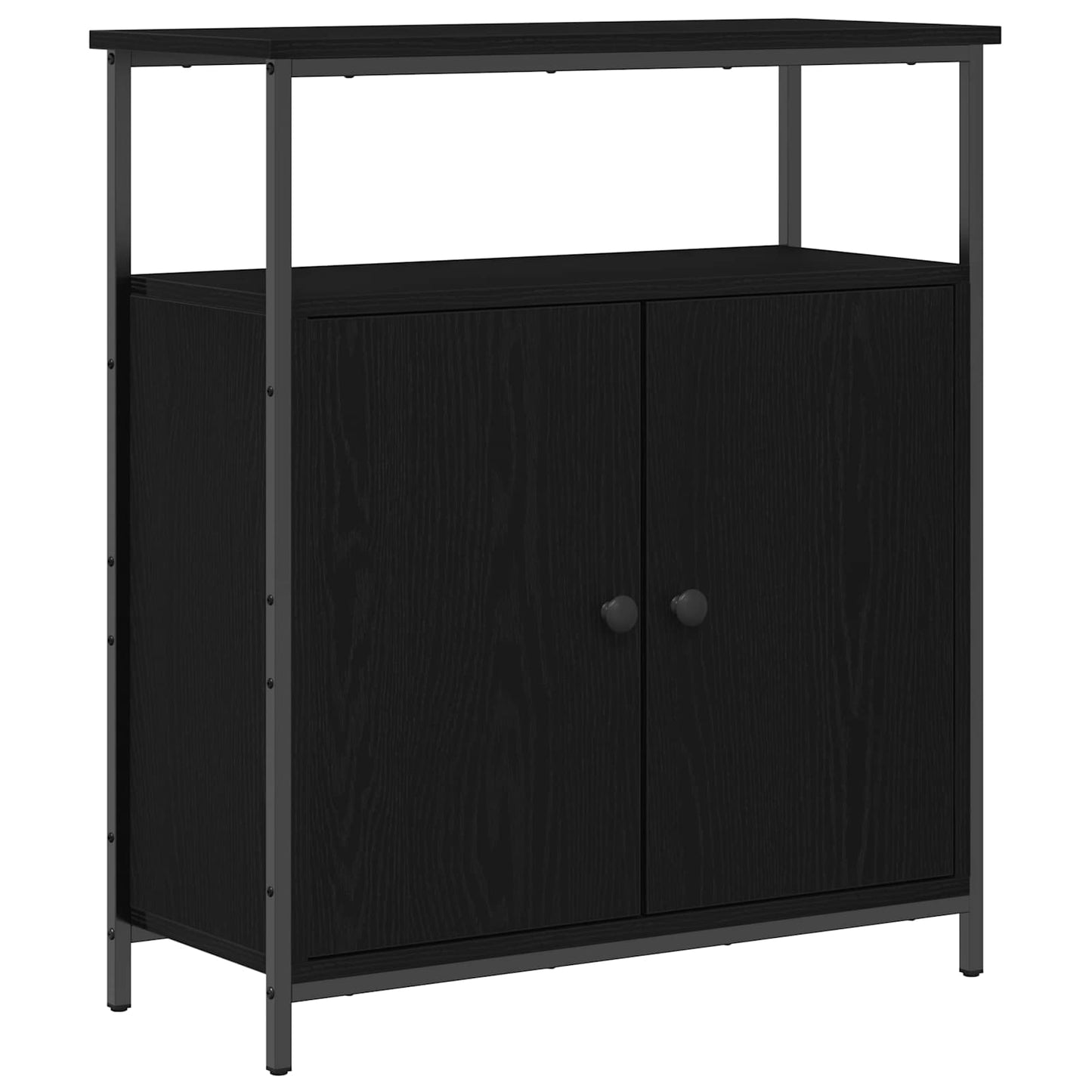 vidaXL Πλαϊνό γραφείο Μαύρη δρυς 70 x 30 x 80 εκ. Επεξεργασμένο ξύλο