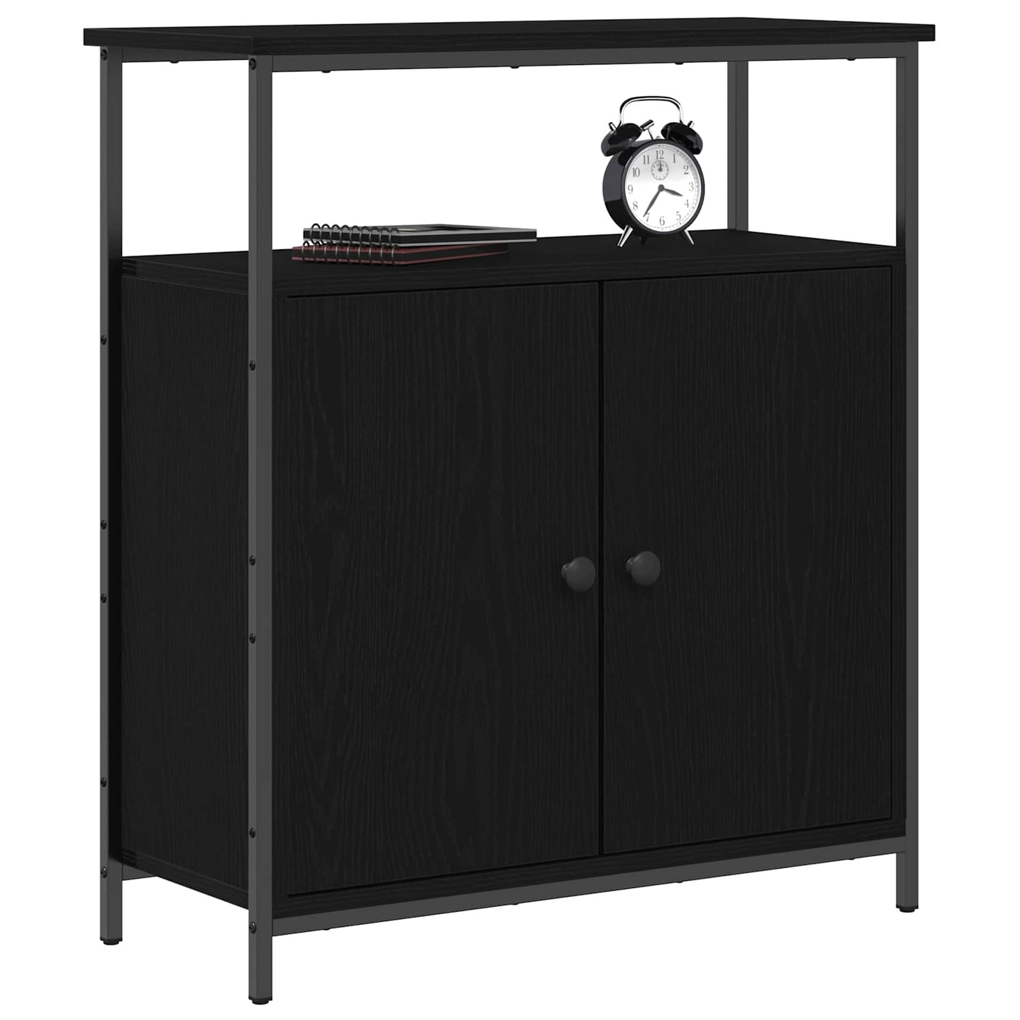 vidaXL Πλαϊνό γραφείο Μαύρη δρυς 70 x 30 x 80 εκ. Επεξεργασμένο ξύλο
