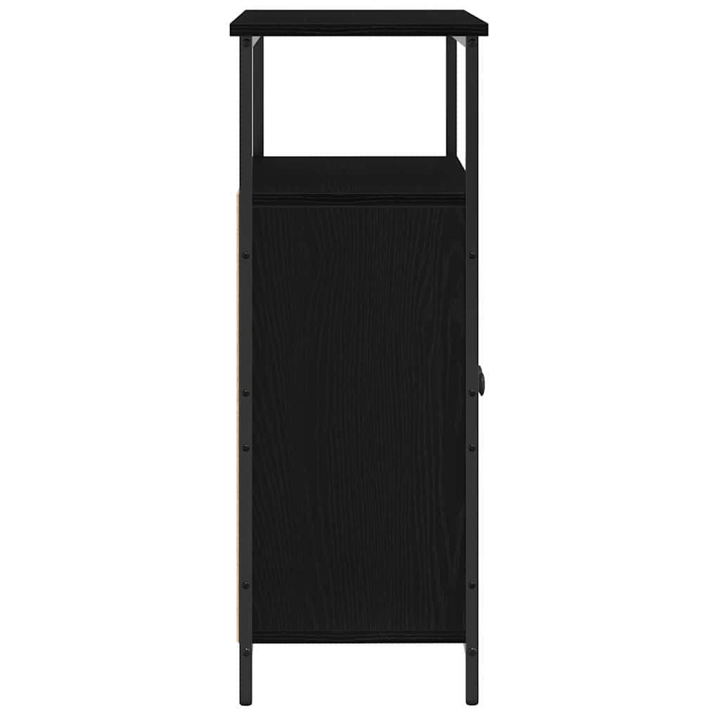 vidaXL Πλαϊνό γραφείο Μαύρη δρυς 70 x 30 x 80 εκ. Επεξεργασμένο ξύλο