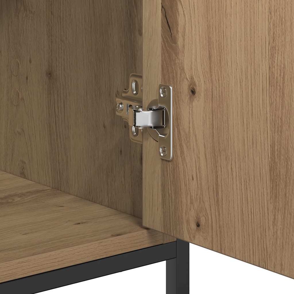 vidaXL Πλαϊνό γραφείο artisan δρυς 70 x 30 x 80 εκ. Επεξεργασμένο ξύλο