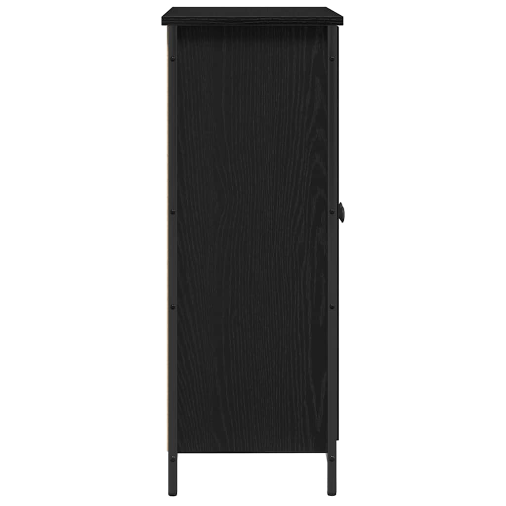 vidaXL Πλαϊνό γραφείο Μαύρη δρυς 70 x 30 x 80 εκ. Επεξεργασμένο ξύλο