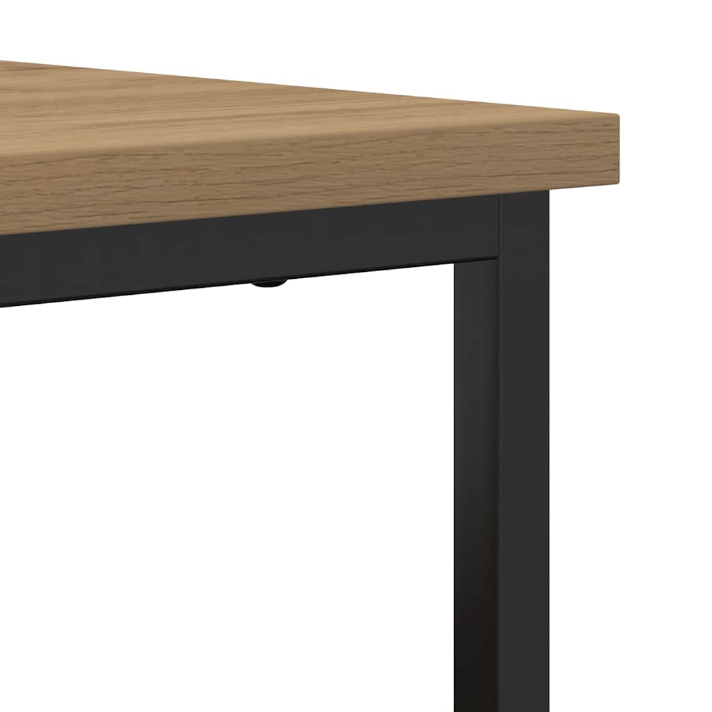 vidaXL Πλαϊνό γραφείο artisan δρυς 100 x 35 x 80 εκ.