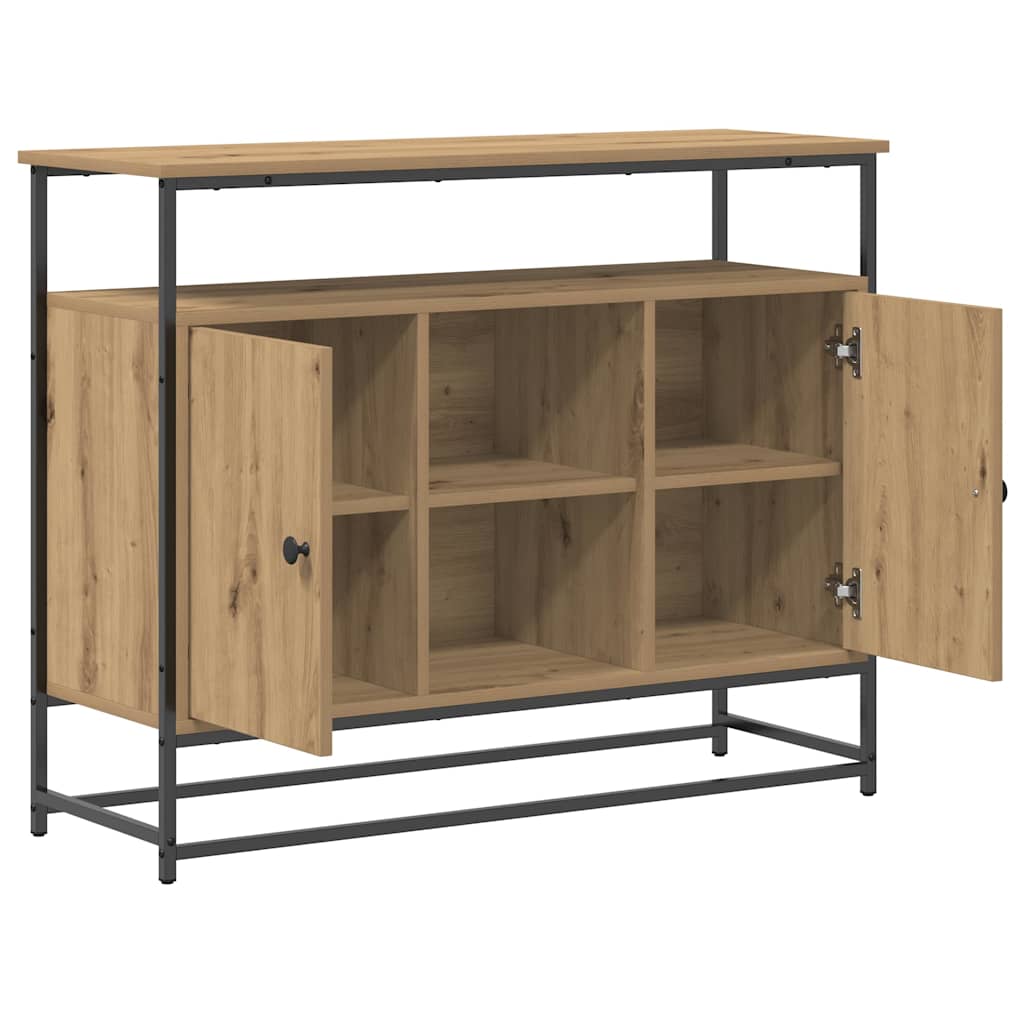 vidaXL Πλαϊνό γραφείο Artisan Oak 100 x 35 x 80 εκ. Επεξεργασμένο ξύλο