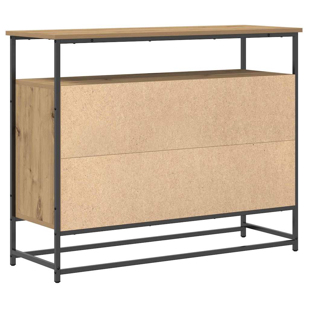 vidaXL Πλαϊνό γραφείο Artisan Oak 100 x 35 x 80 εκ. Επεξεργασμένο ξύλο