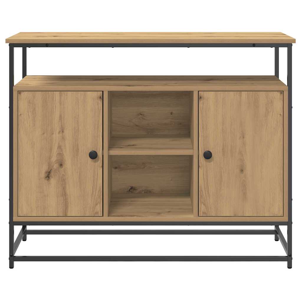 vidaXL Πλαϊνό γραφείο Artisan Oak 100 x 35 x 80 εκ. Επεξεργασμένο ξύλο