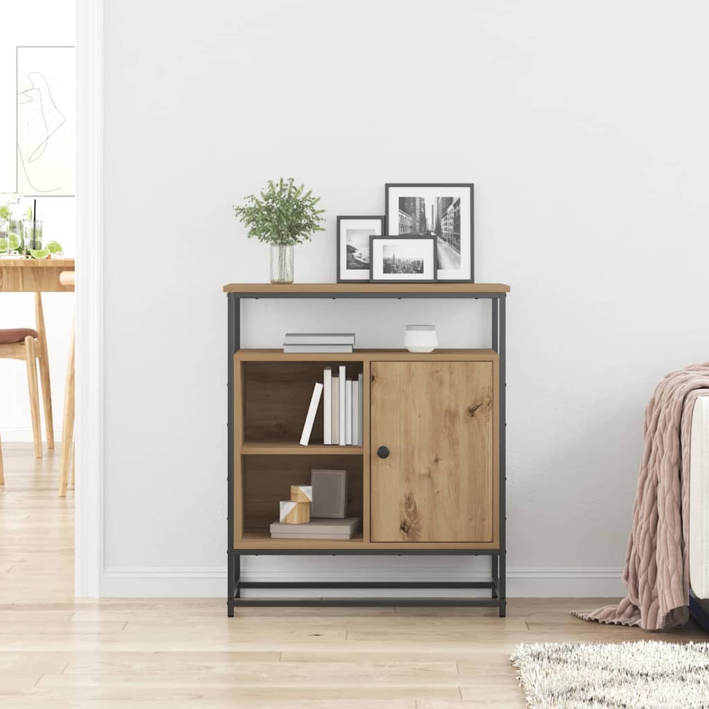 vidaXL Πλαϊνό γραφείο artisan δρυς 69 x 35 x 80 εκ Επεξεργασμένο ξύλο