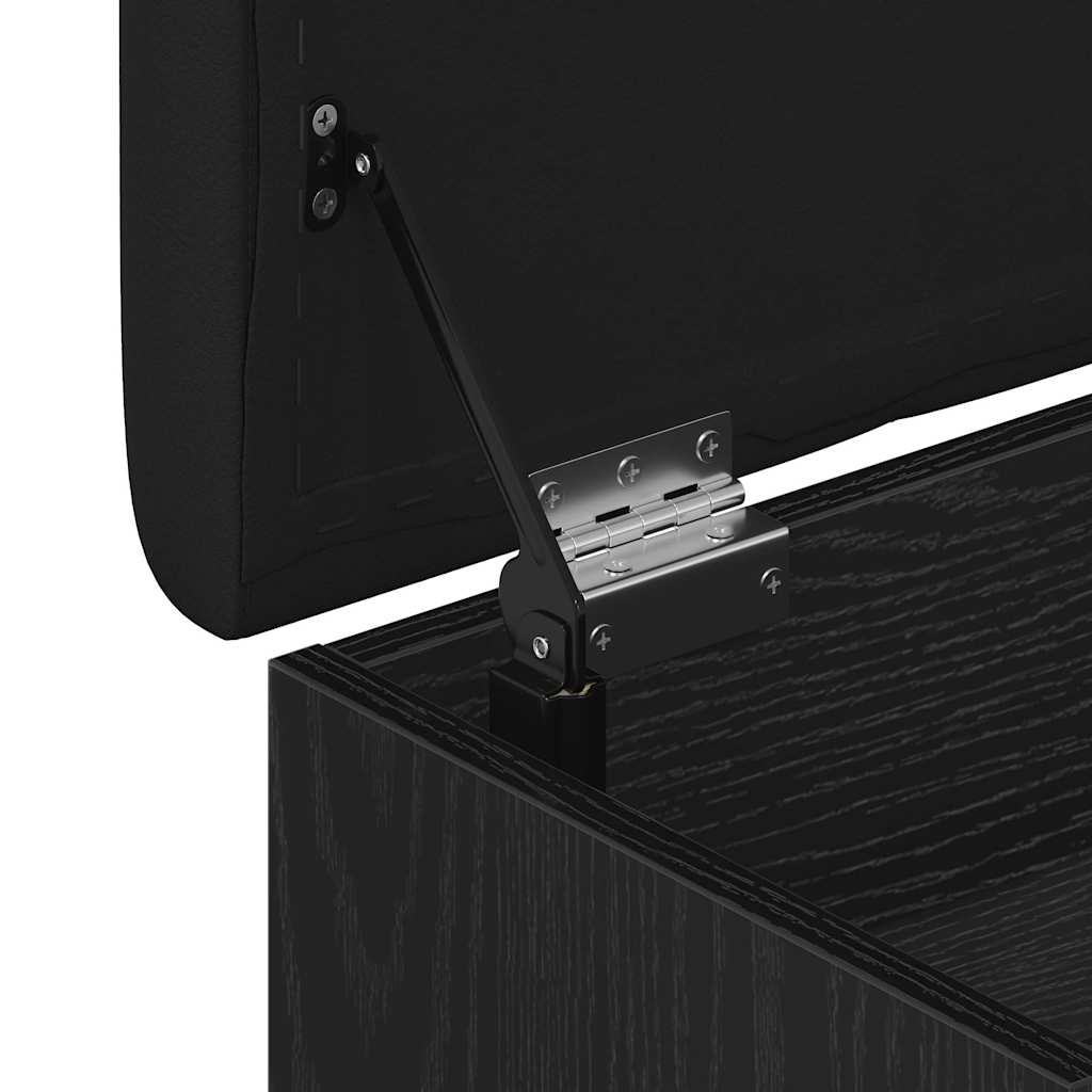 vidaXL Πάγκος για παπούτσια Μαύρο 60 x 30 x 48 εκ. Επεξεργασμένο ξύλο