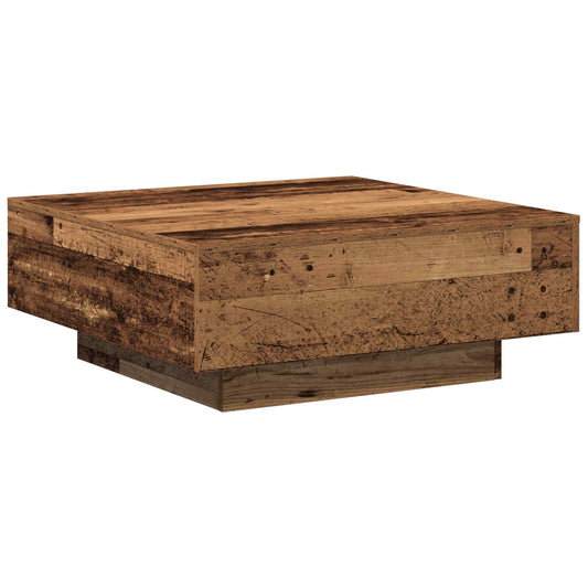 vidaXL Τραπεζάκι σαλονιού Παλιό Ξύλο 80 x 80 x 31 cm
