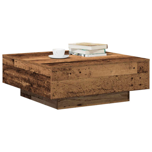 vidaXL Τραπεζάκι σαλονιού Παλιό Ξύλο 80 x 80 x 31 cm