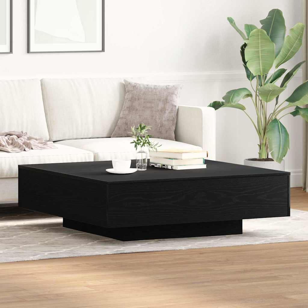 vidaXL Τραπεζάκι σαλονιού Μαύρη Οξυά 100 x 100 x 31 cm