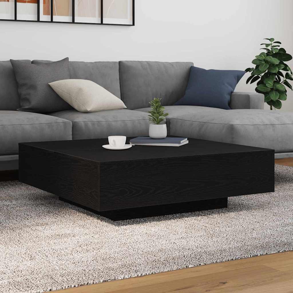 vidaXL Τραπεζάκι Σαλονιού Μαύρη δρυς 100 x 100 x 31 cm