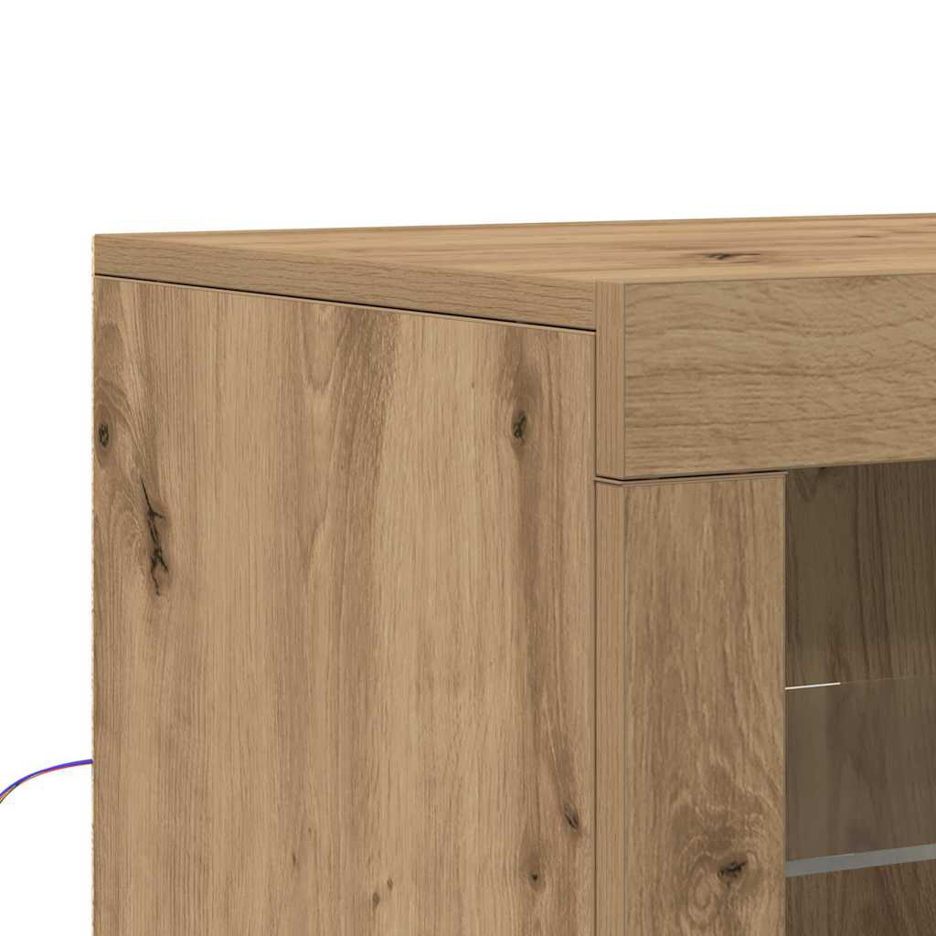 vidaXL Βοηθητικό ντουλάπι artisan δρυς 60.5 x 37 x 100 εκ