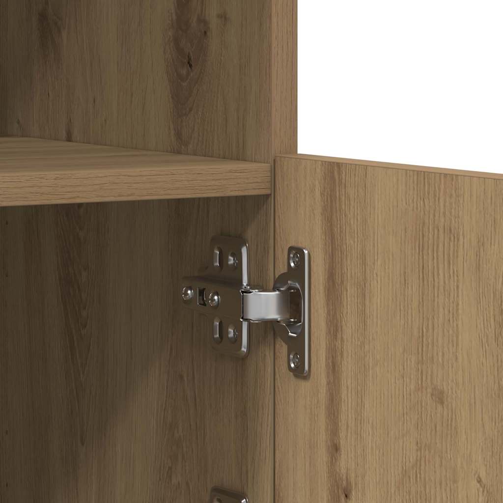 vidaXL Βοηθητικό ντουλάπι artisan δρυς 60.5 x 37 x 100 εκ