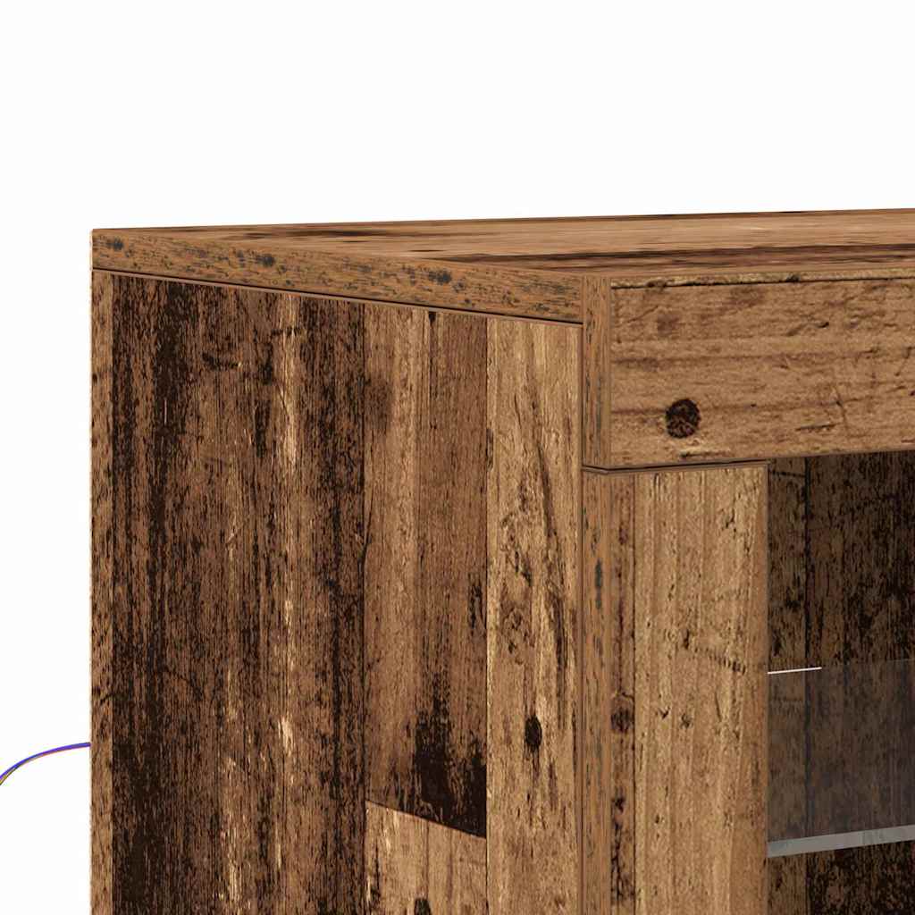 vidaXL Βοηθητικό ντουλάπι 2 pcs Παλαιό ξύλο 41 x 37 x 67 εκ