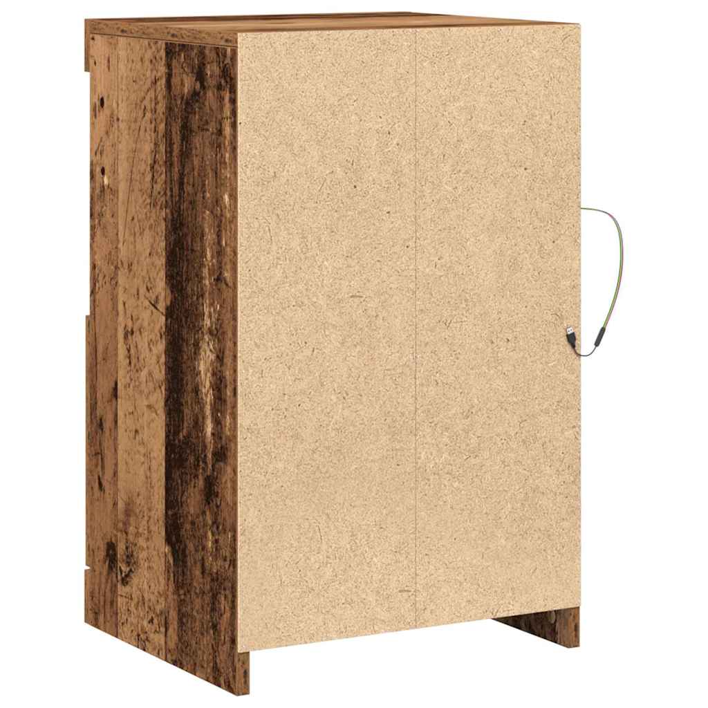vidaXL Βοηθητικό ντουλάπι 2 pcs Παλαιό ξύλο 41 x 37 x 67 εκ