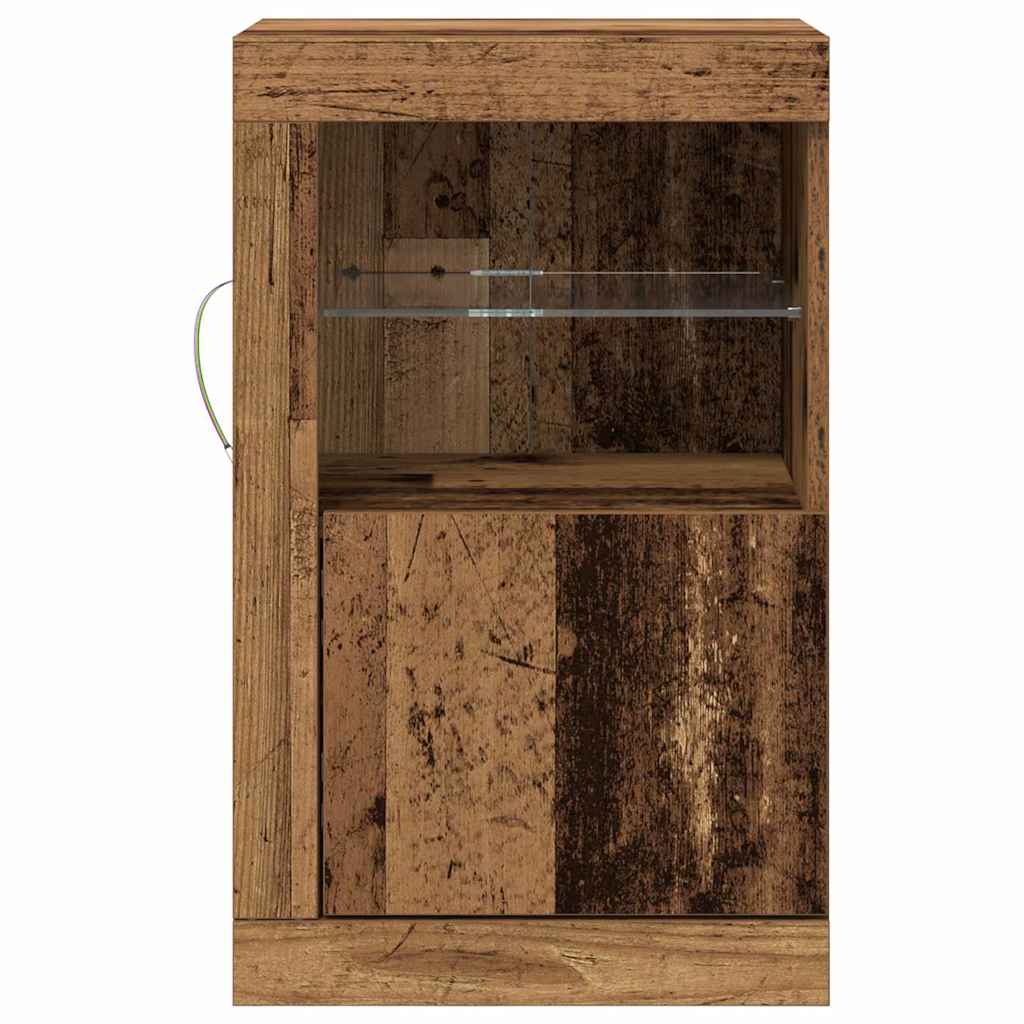 vidaXL Βοηθητικό ντουλάπι 2 pcs Παλαιό ξύλο 41 x 37 x 67 εκ
