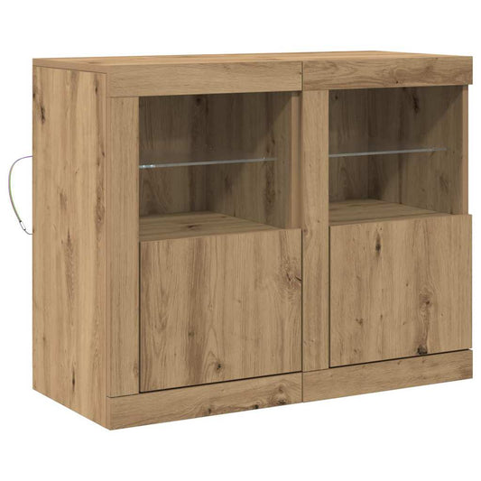 vidaXL Βοηθητικό ντουλάπι 2 pcs artisan δρυς 41 x 37 x 67 εκ