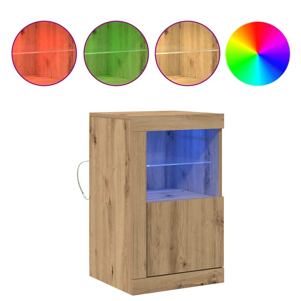 vidaXL Βοηθητικό ντουλάπι 2 pcs artisan δρυς 41 x 37 x 67 εκ
