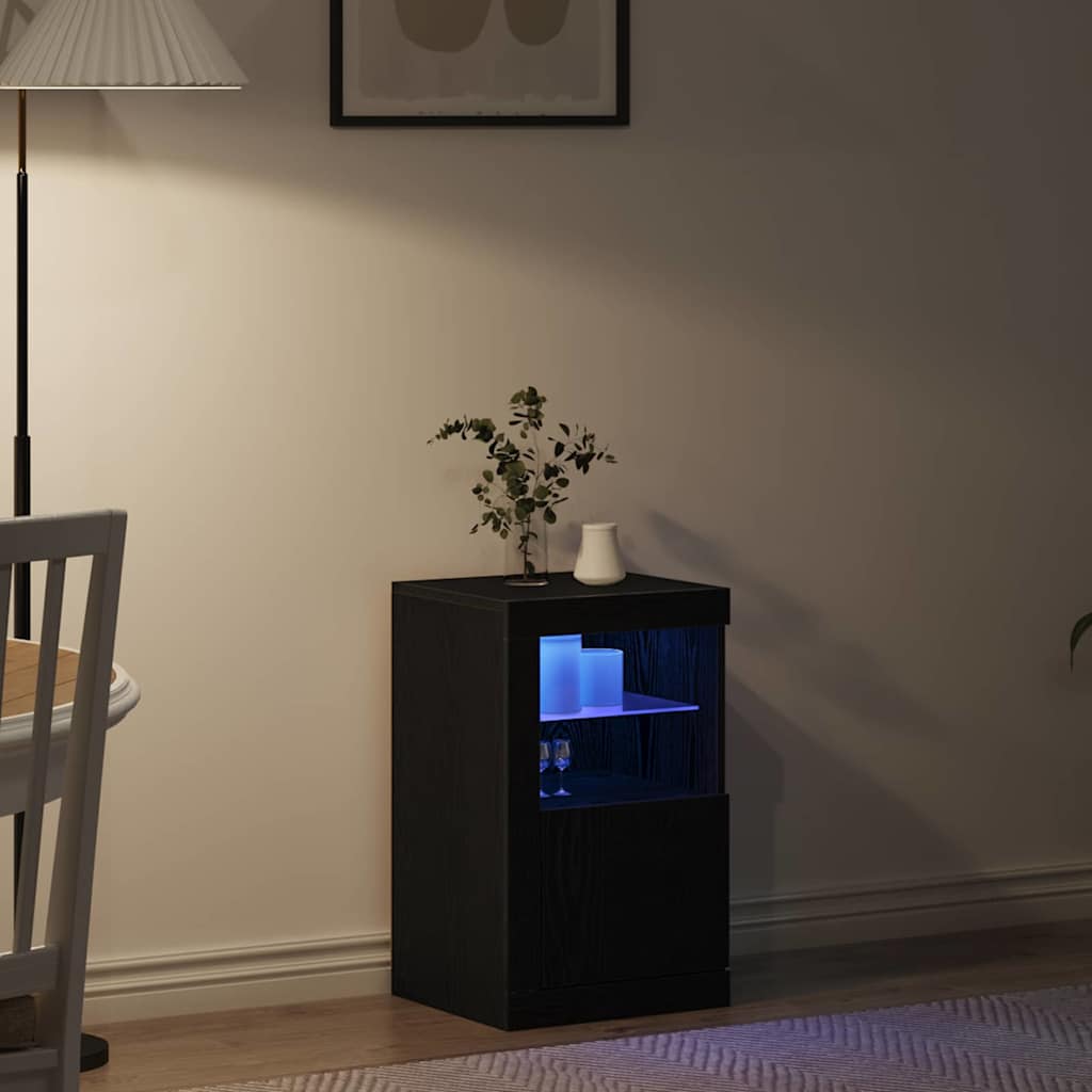 vidaXL Βοηθητικό ντουλάπι Μαύρη δρυς 41 x 37 x 67 εκ