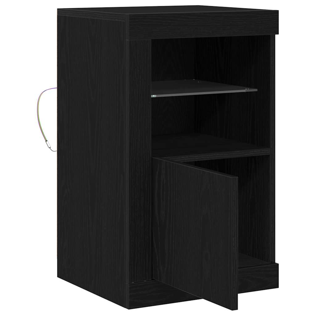 vidaXL Βοηθητικό ντουλάπι Μαύρη δρυς 41 x 37 x 67 εκ