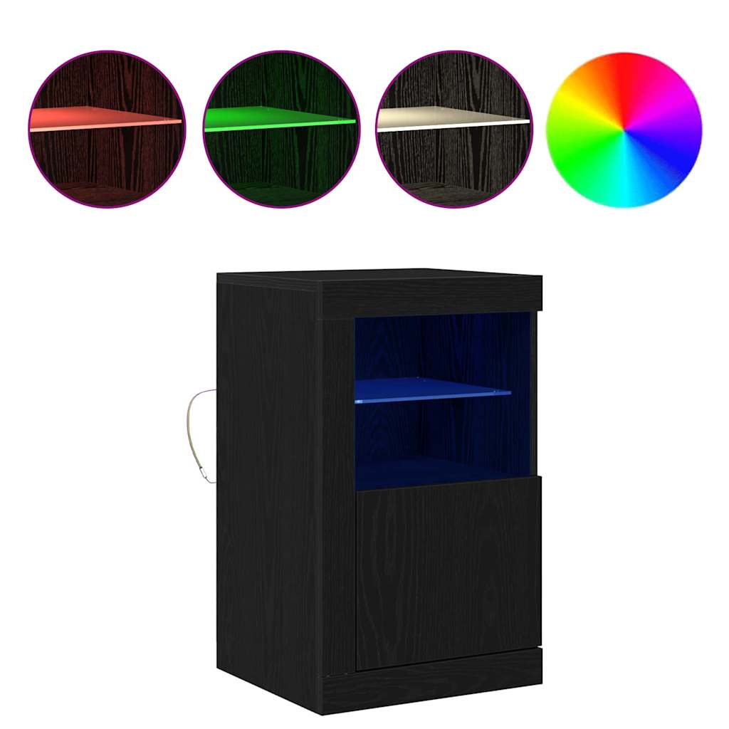 vidaXL Βοηθητικό ντουλάπι 2 pcs Μαύρη δρυς 41 x 37 x 67 εκ