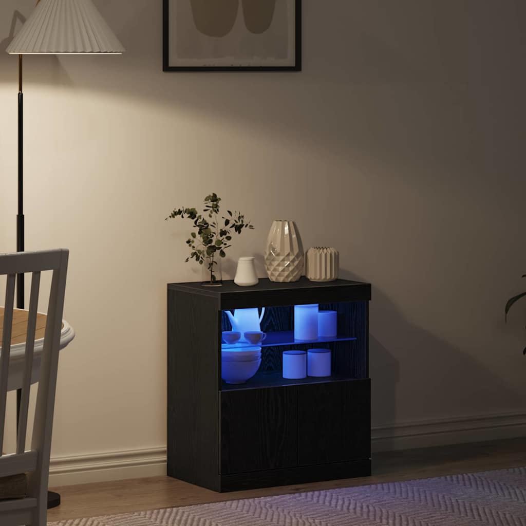 vidaXL Πλαϊνό γραφείο Μαύρο 60 x 37 x 67 εκ Επεξεργασμένο ξύλο