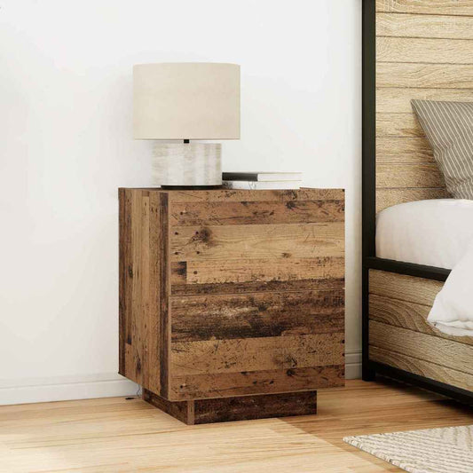 vidaXL Κομοδίνο 2 pcs Παλιό ξύλο 45 x 40 x 55 εκ Επεξεργασμένο ξύλο