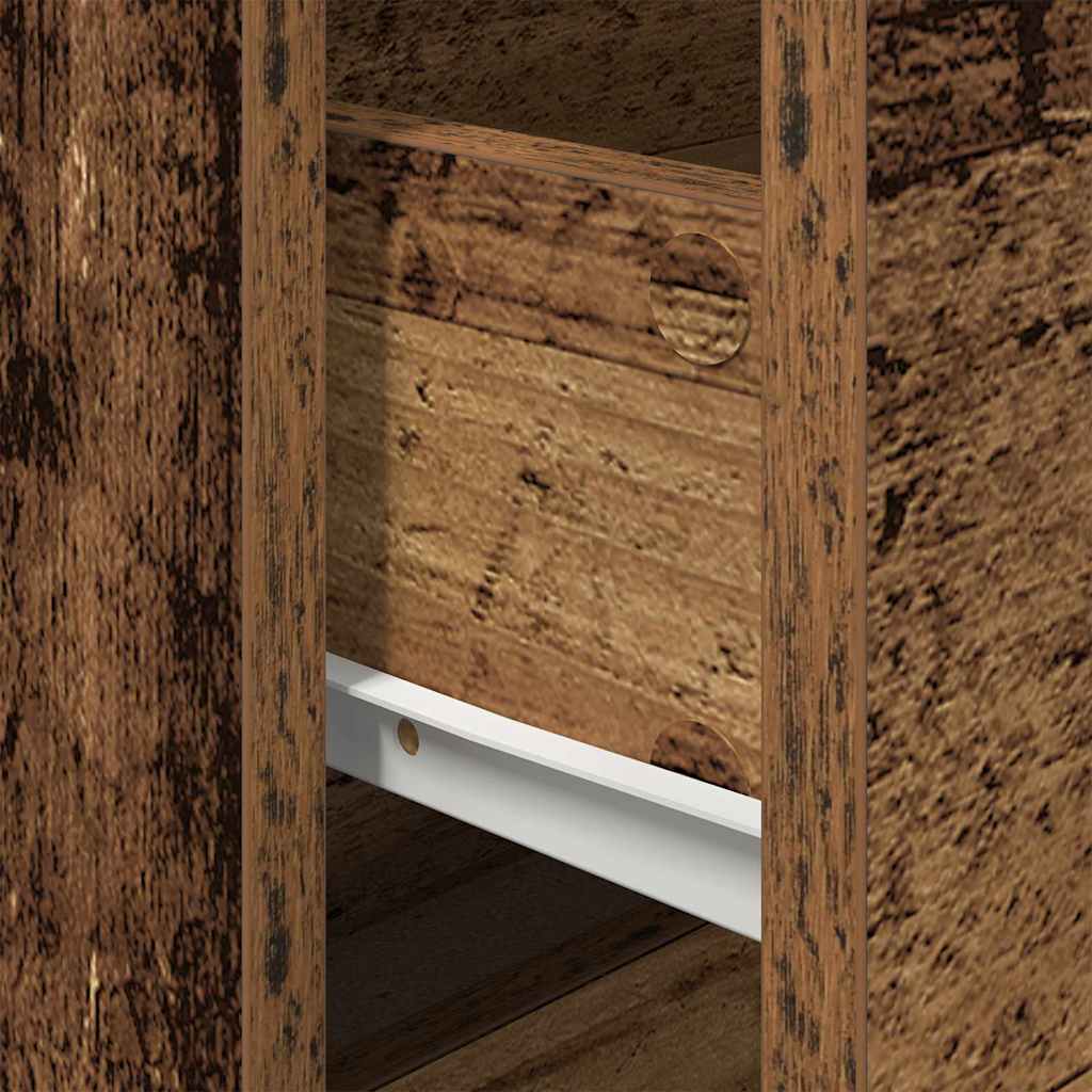 vidaXL Τοίχου κομοδίνο Παλαιό ξύλο 50 x 39 x 41 εκ. Επεξεργασμένο ξύλο