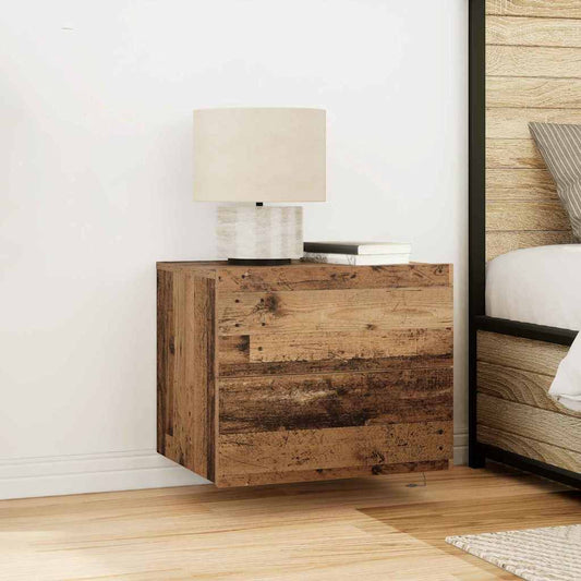 vidaXL Κομοδίνο Παλιό ξύλο 50 x 39 x 41 εκ. Επεξεργασμένο ξύλο