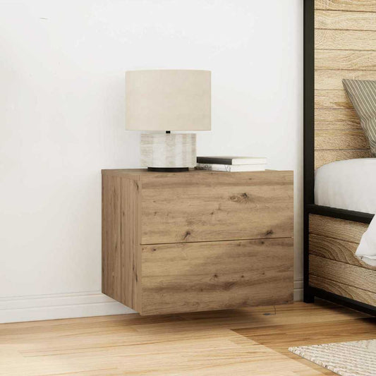 vidaXL Κομοδίνο Artisan Oak 50 x 39 x 41 εκ. Επεξεργασμένο ξύλο