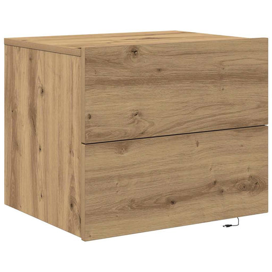 vidaXL Κομοδίνο Artisan Oak 50 x 39 x 41 εκ. Επεξεργασμένο ξύλο