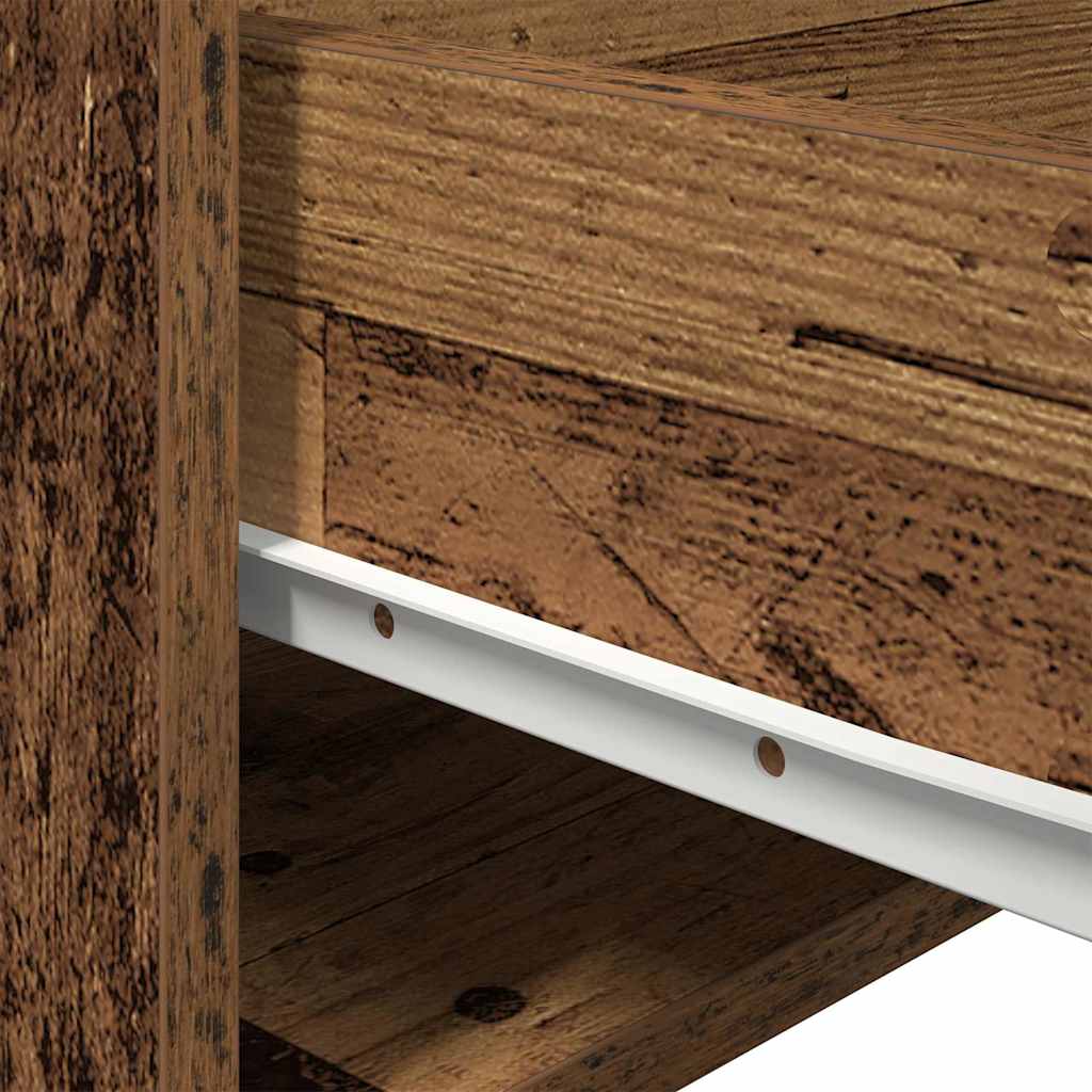 vidaXL Τοίχου κομοδίνο Παλαιό ξύλο 50 x 36 x 30 εκ Επεξεργασμένο ξύλο