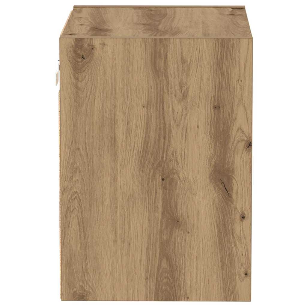 vidaXL Πλωτό ράφι 2 pcs Καφέ 40 x 28.5 x 40 εκ Επεξεργασμένο ξύλο