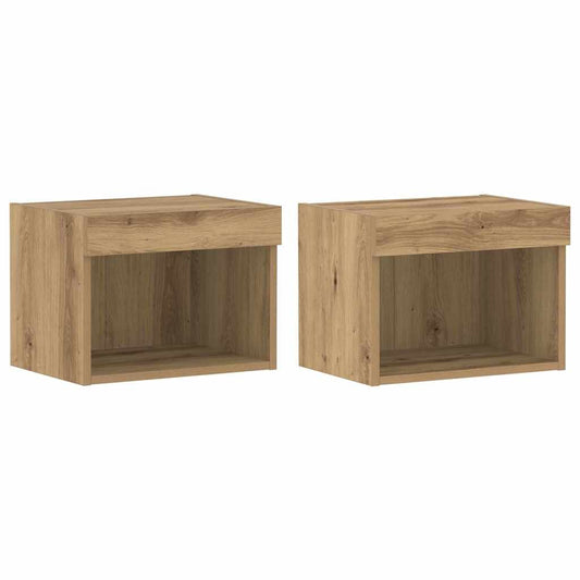 vidaXL Σετ επίπλου τηλεόρασης 2 pcs Artisan Oak 40 x 30 x 30 εκ