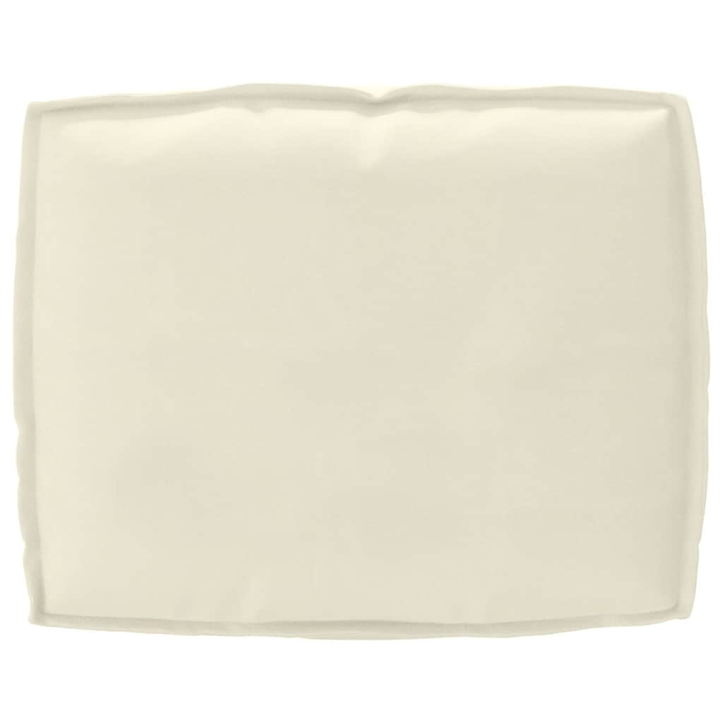 vidaXL Μαξιλάρι παλέτας για πλάτη Κρεμ 50 x 40 x 12 cm Ύφασμα Oxford
