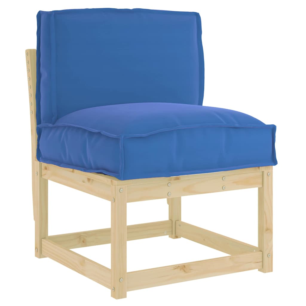 vidaXL Μαξιλάρι παλέτας για πλάτη Μπλε Ρουά 50 x 40 x 12 cm