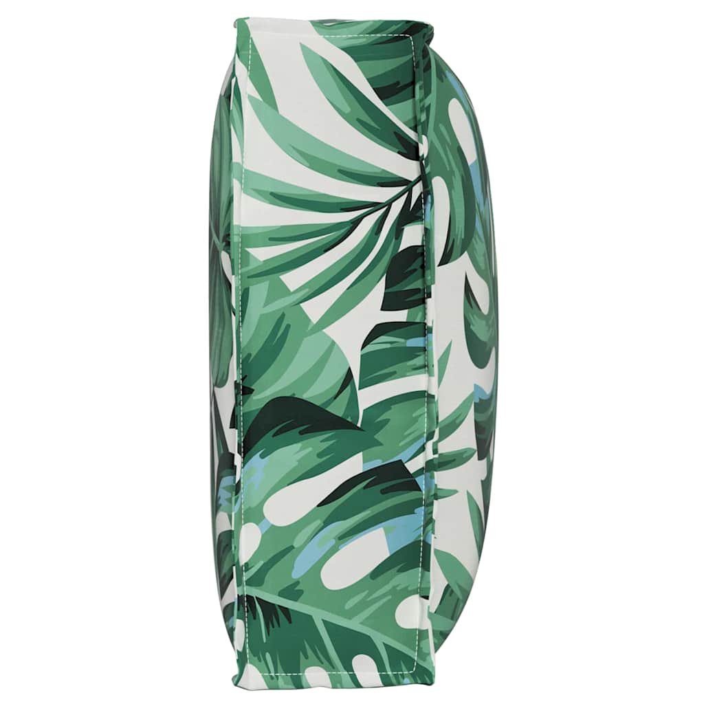 vidaXL Μαξιλάρι παλέτας για πλάτη Floral Μοτίβο φύλλων 50 x 40 x 12 cm