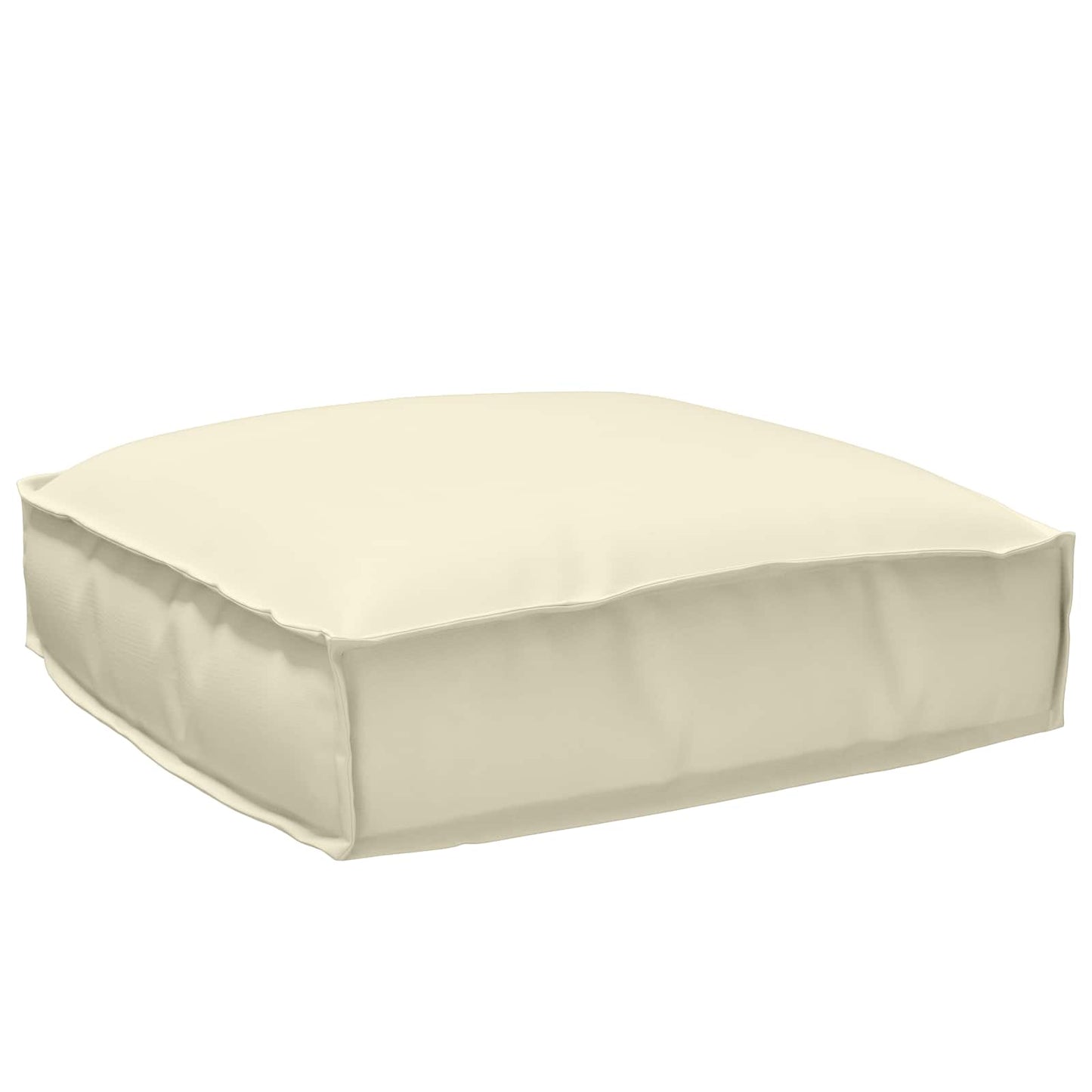 vidaXL Μαξιλάρι Ύφασμα Όξφορντ Κρεμ 50 x 50 x 12 cm