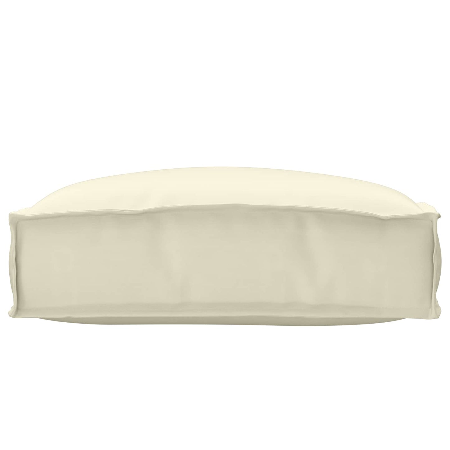 vidaXL Μαξιλάρι Ύφασμα Όξφορντ Κρεμ 50 x 50 x 12 cm