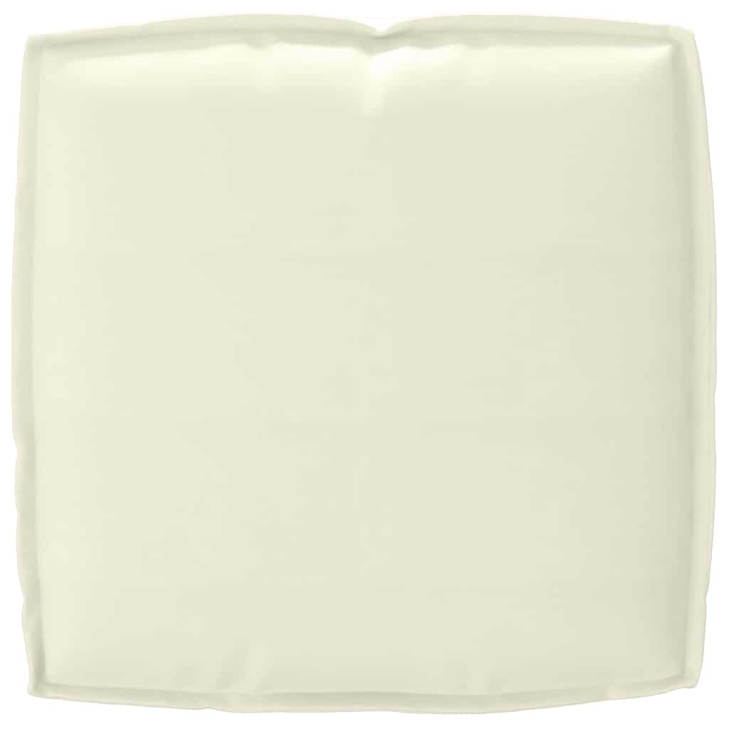 vidaXL Μαξιλάρι παλέτας για κάθισμα Κρεμ 50 x 50 x 12 cm Ύφασμα Oxford