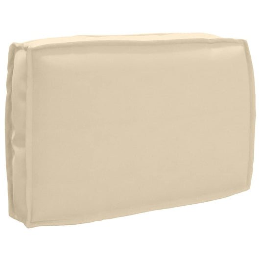 vidaXL Μαξιλάρι παλέτας για πλάτη Μπεζ 60 x 40 x 12 cm Ύφασμα Oxford