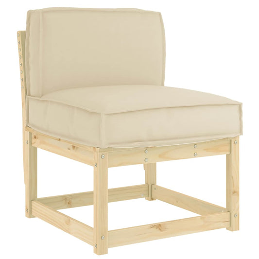 vidaXL Μαξιλάρι παλέτας για πλάτη Μπεζ 60 x 40 x 12 cm Ύφασμα Oxford