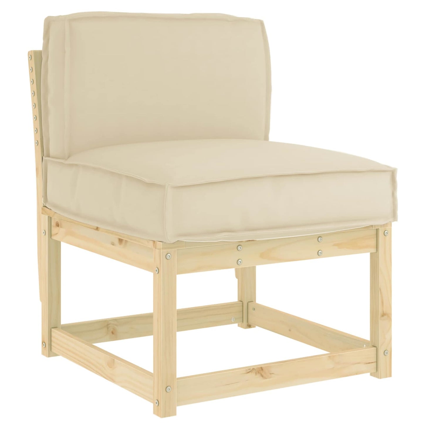 vidaXL Μαξιλάρι Μπεζ 60 x 40 x 12 cm Ύφασμα Όξφορντ