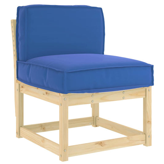 vidaXL Μαξιλάρι παλέτας για πλάτη Μπλε Ρουά 60 x 40 x 12 cm