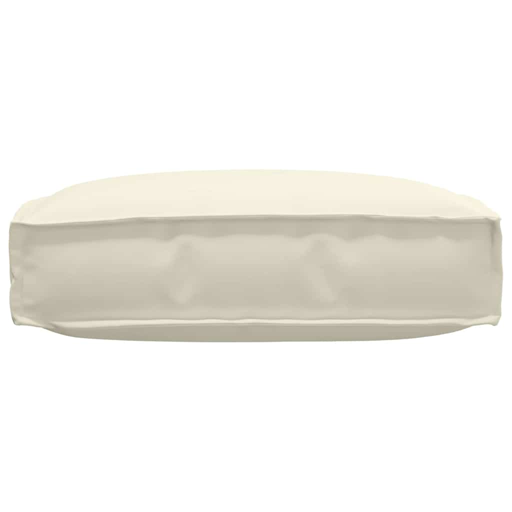 vidaXL Μαξιλάρι παλέτας για κάθισμα Κρεμ 60 x 60 x 12 cm Ύφασμα Oxford