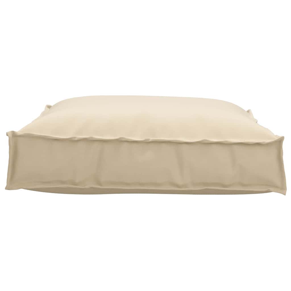 vidaXL Μαξιλάρι Μπεζ 70 x 70 x 12 cm Ύφασμα Όξφορντ