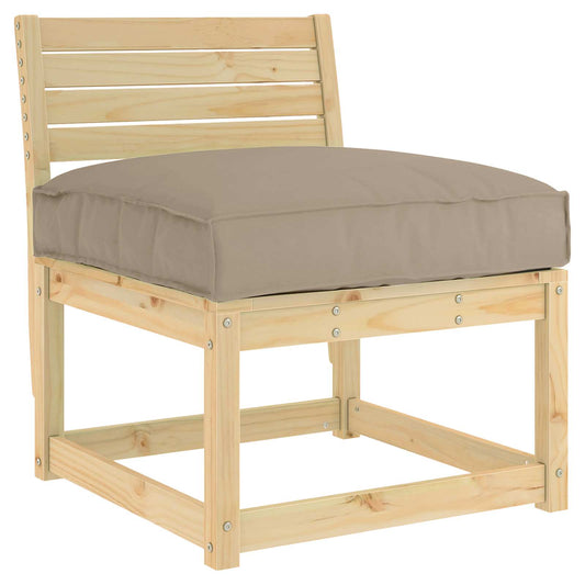 vidaXL Μαξιλάρι Taupe 70 x 70 x 12 cm Ύφασμα Όξφορντ