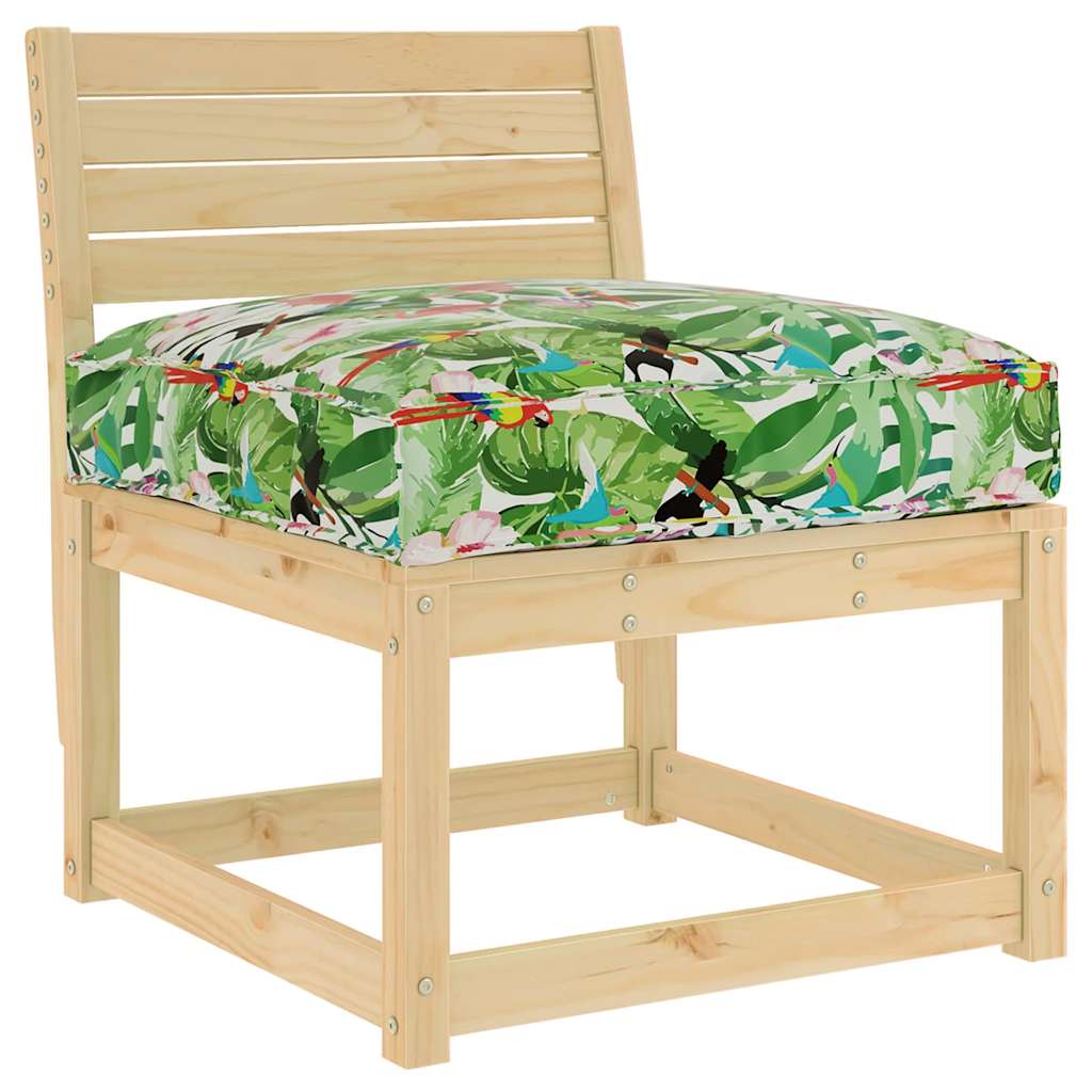 vidaXL Μαξιλάρι Floral Πολύχρωμο 70 x 70 x 12 cm Ύφασμα Όξφορντ