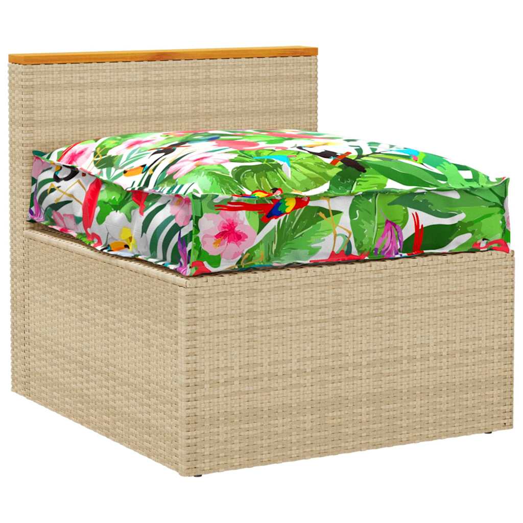 vidaXL Μαξιλάρι Floral Πολύχρωμο 70 x 70 x 12 cm Ύφασμα Όξφορντ